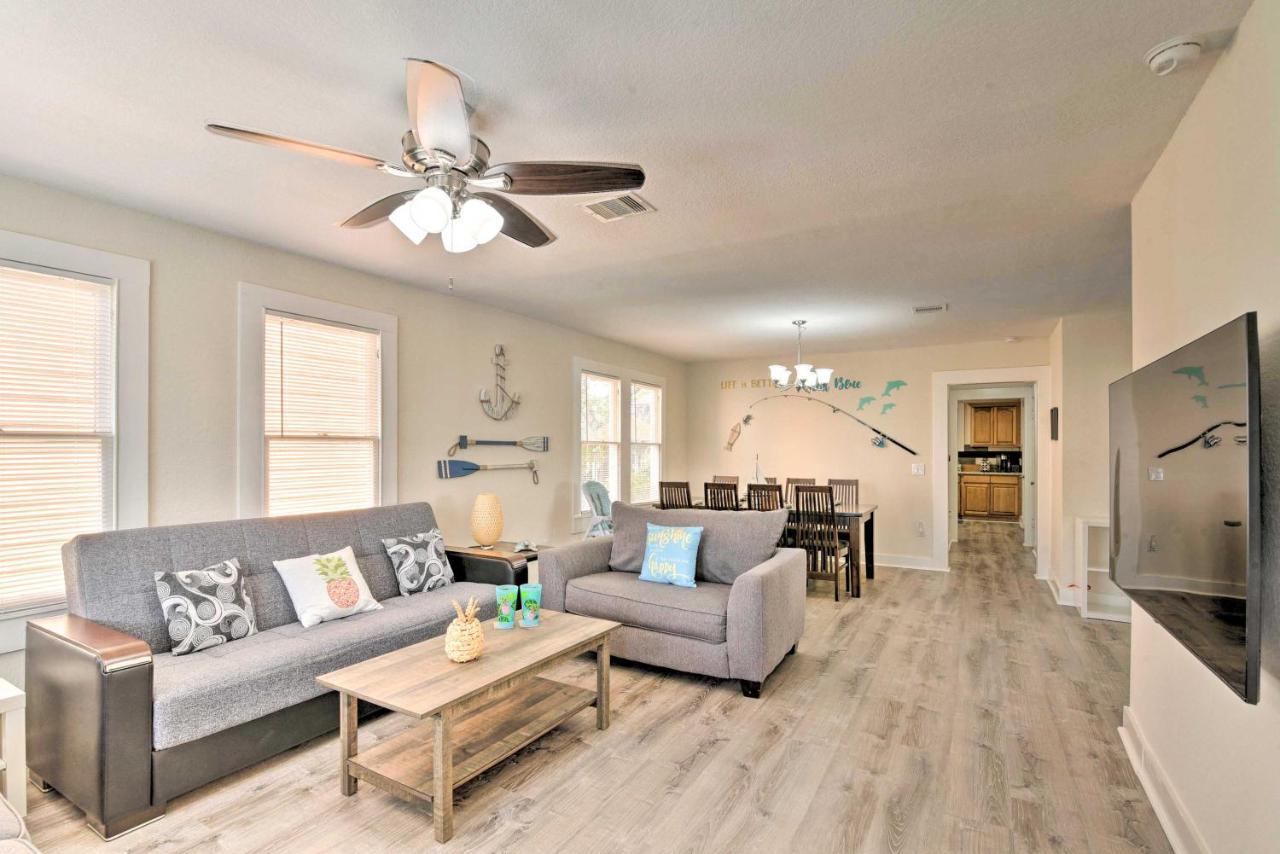 Bright Galveston Bungalow Half Mi To Pleasure Pier Eksteriør billede
